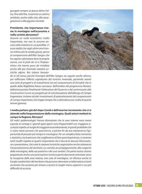 La rivista istituzionale del Soccorso Alpino e Speleologico - n. 76, novembre 2020