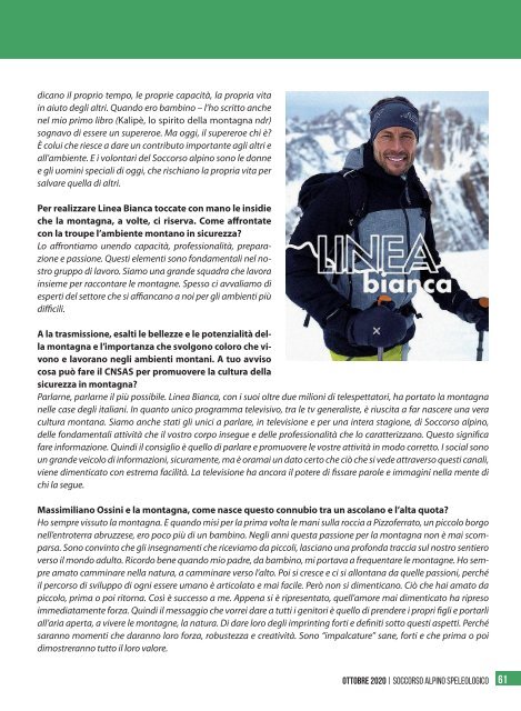 La rivista istituzionale del Soccorso Alpino e Speleologico - n. 76, novembre 2020