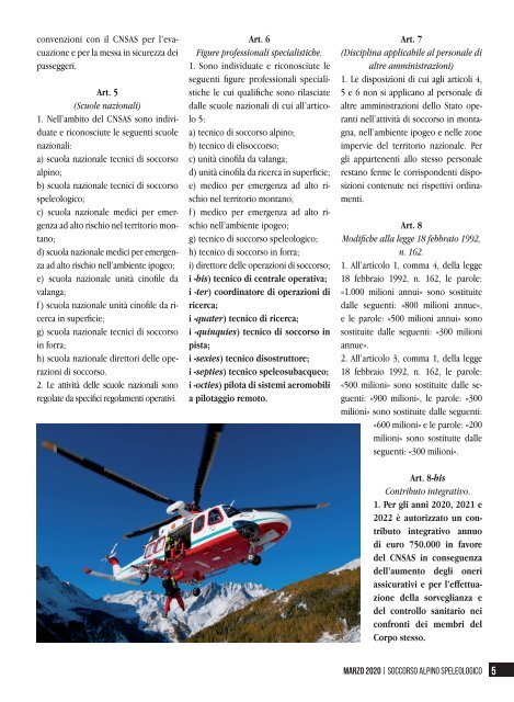 La rivista istituzionale del Soccorso Alpino e Speleologico - n. 76, novembre 2020