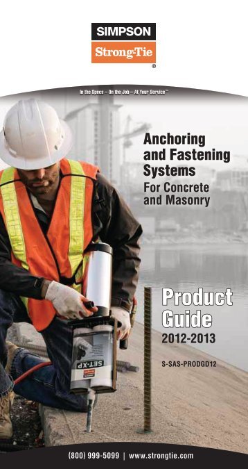 Anchoring and Fastening Systems for Concrete and Masonry