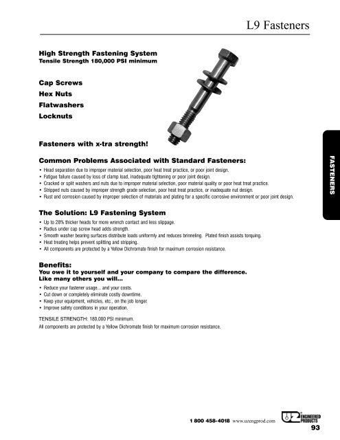 L9 Fasteners - UZ Engineered Products