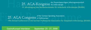 26th AGA Congress - AGA-Kongresse