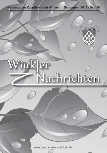 Winkler Nachrichten - Quartierverein Winkeln