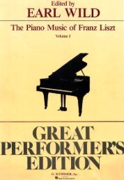 Liszt ed. by Earl Wild (Great Performer's Edition