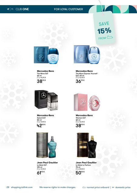 *Tallinn-Helsinki, November-December, Tallink Christmas Shopping Catalogue