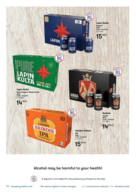 **Tallinn-Helsinki, November-December, Tallink Christmas Shopping Catalogue