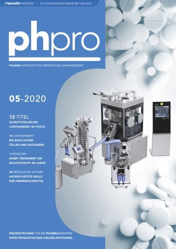 phpro – Prozesstechnik für die Pharmaindustrie 05.2020