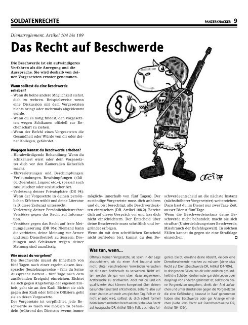 Du brauchst die Armee nicht – die Armee braucht dich nicht - GSoA