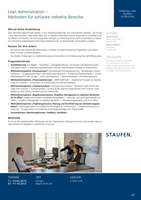 Vorstellung BestPractice-Partner - Staufen