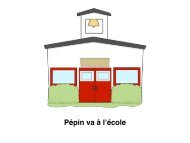 Pepin Goes to School French