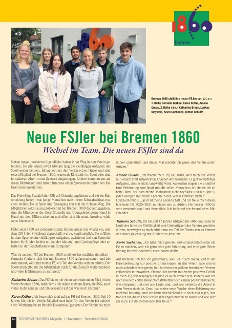 SCHWACHHAUSEN Magazin | November-Dezember 2020