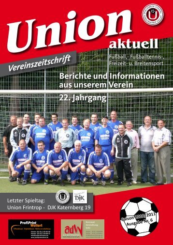 Der Wanderpokal „Frintroper Löwe II“ - SV Union Essen-Frintrop ...