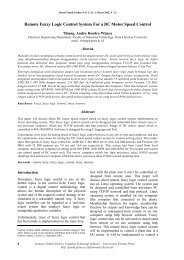 Remote Fuzzy Logic Control System For a DC Motor Speed Control