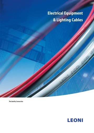 Electrical Equipment & Lighting Cables - Leoni