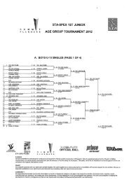 ANNUAL REPORT 2011 - Singapore Tennis Association