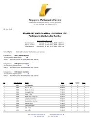 Singapore Mathematical Society