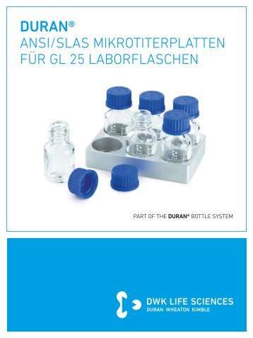 DURAN® ANSI/SLAS Mikrotiterplatten für GL 25 Laborflaschen