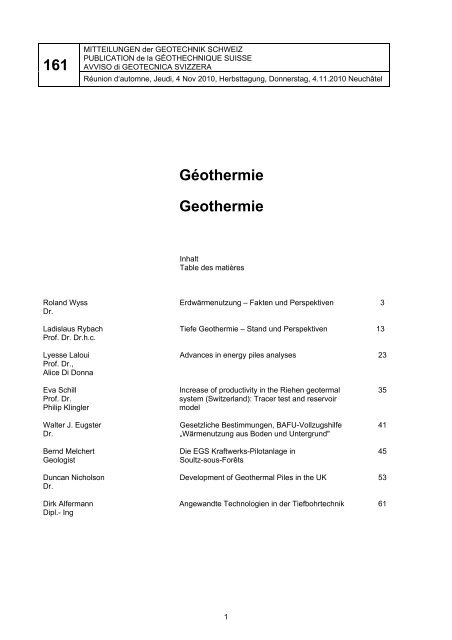 161 Géothermie Geothermie