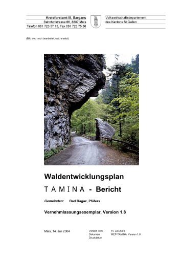 Waldentwicklungsplan T A M I N A - Bericht - im St.Galler Wald ...