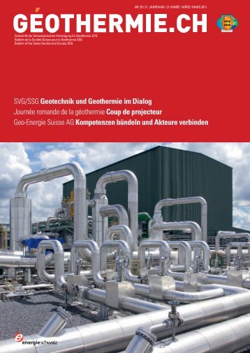 SVG/SSG Geotechnik und Geothermie im Dialog ... - Geothermie.ch
