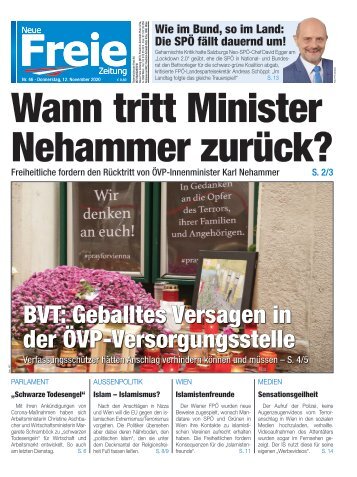 Wann tritt Minister Nehammer zurück?