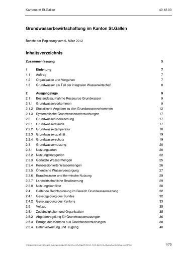 Grundwasserbewirtschaftung im Kanton St.Gallen (4245 kb, PDF