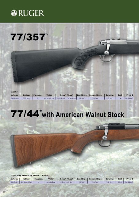 Ruger Gesamtkatalog 2020/2021