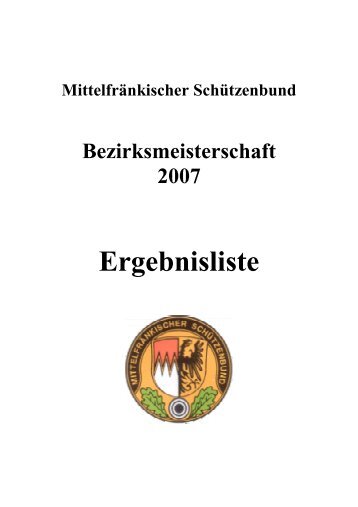 Ergebnisliste - bgv.bssb.de