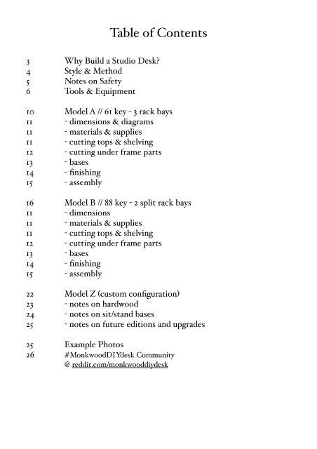 Monkwood DIY Desk Plans BETA version