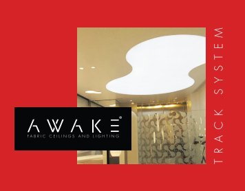 AWAKE Track: Lightweight & Durable PVC Profile System for Fabric Ceilings and Walls