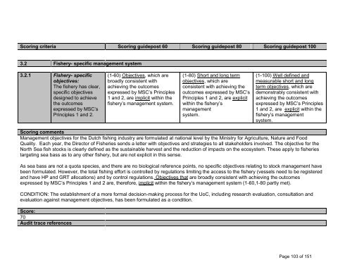 SGS Product & Process Certification - Marine Stewardship Council