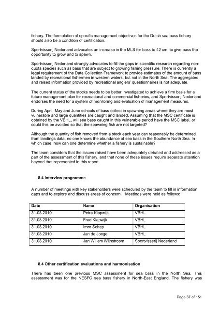 SGS Product & Process Certification - Marine Stewardship Council