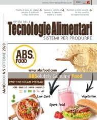 Tecnologie Alimentari N° 5 Ottobre 2020