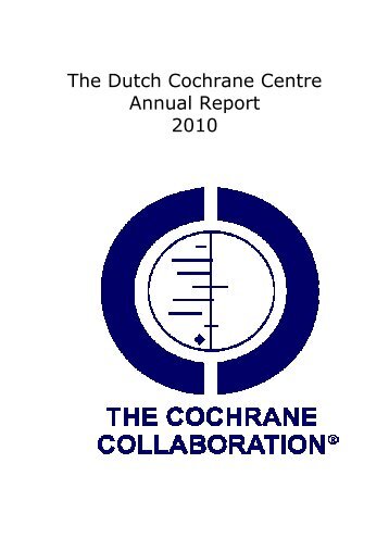 2010 - Dutch Cochrane Centre - The Cochrane Collaboration