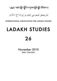 Nr. 26 November 2010 - International Association for Ladakh Studies