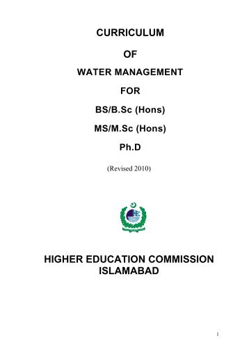 Water Management - Higher Education Commission