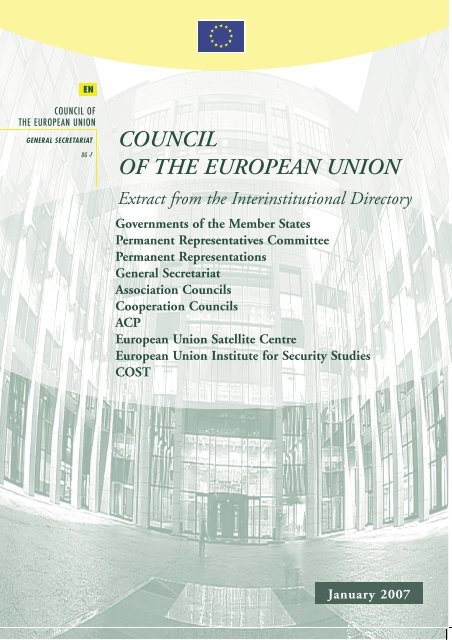 COUNCIL OF THE EUROPEAN UNION - Europa