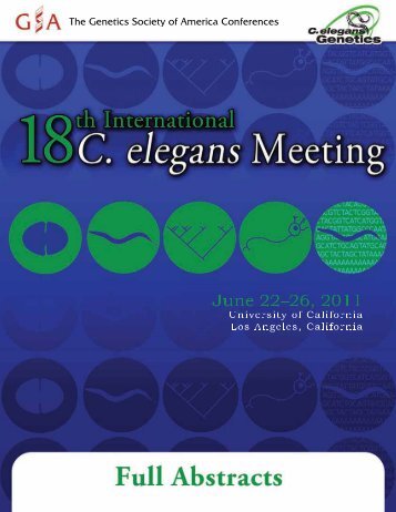 Plenary Session 1 - 19th International C. elegans Meeting
