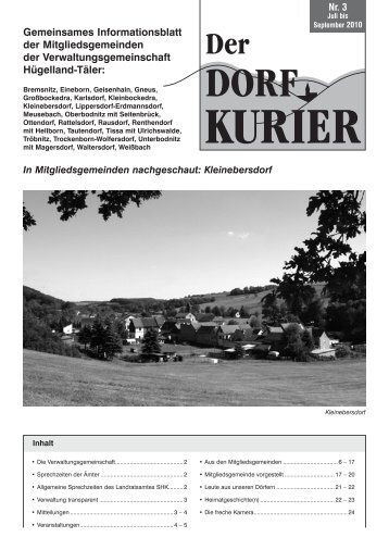 Gemeinsames Informationsblatt der Mitgliedsgemeinden der ...