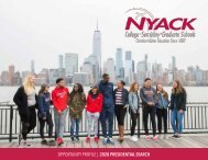 Nyack College and ATS President Search - Opportunity Profile