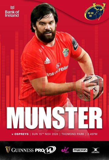 Munster Rugby v Ospreys Match Programme