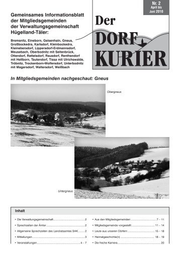 Gemeinsames Informationsblatt der Mitgliedsgemeinden der ...