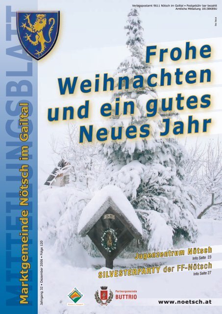 Frohe Weihnachten und ein gutes Neues Jahr - Marktgemeinde ...