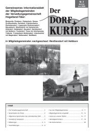 Gemeinsames Informationsblatt der Mitgliedsgemeinden der ...