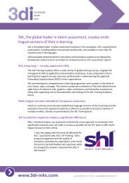 SHL case study - 3di