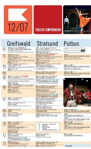 Greifswald Stralsund Putbus - Theater Vorpommern