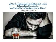 Die 5 schlimmsten Fehler bei einer Alkoholproblematik!