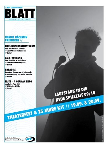 theaterfest & 25 jahre kjt // 19.09. & 20.09. - Landestheater ...