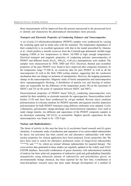 SINP Triennial Report - Saha Institute of Nuclear Physics