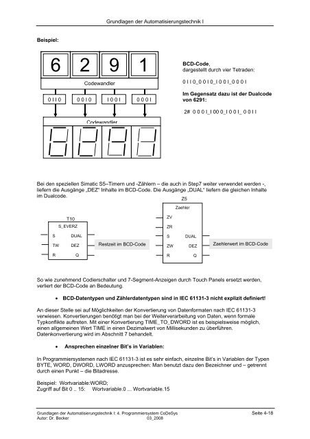 4. Einstieg in das IEC-Programmiersystem CoDeSys - B.Eng ...